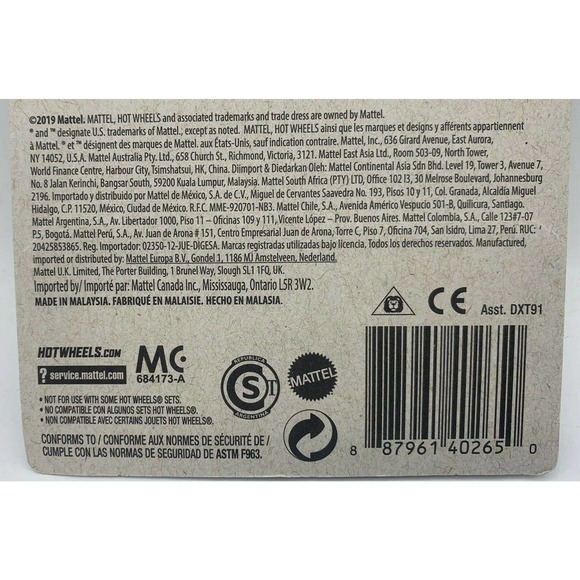 NEW Hot Wheels Halloween HOVER & OUT #3/6 Black & Orange GJV96-K611 2019 ON CARD - Picture 12 of 12